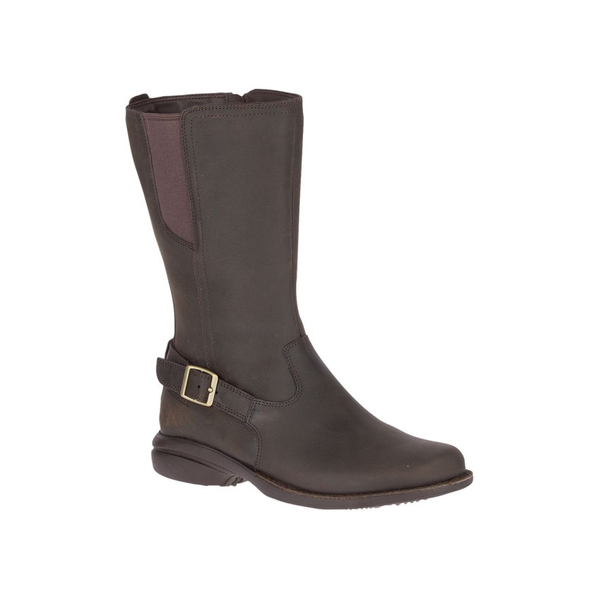 Bottes Merrell Andover Peak Waterproof Chocolat Femme | E.J.QXQQ